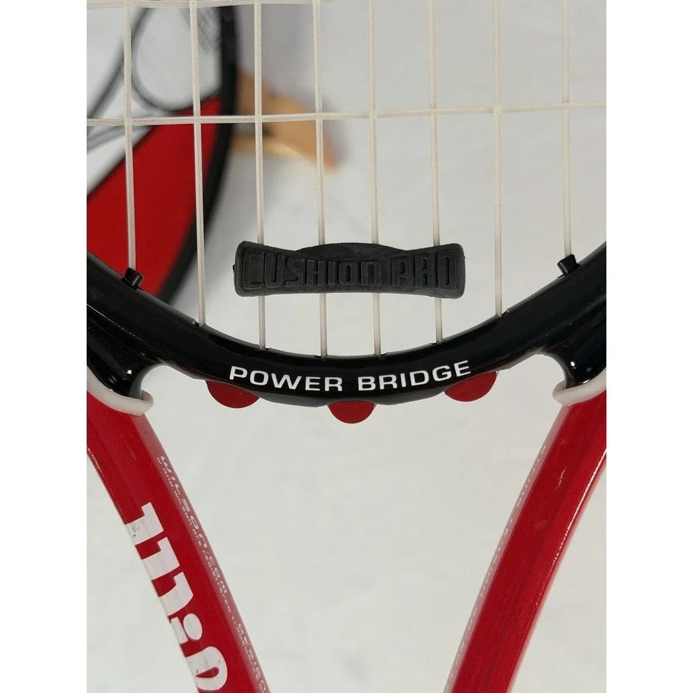 Wilson Impact Titanium Volcanic Frame Tennis Racquet L4 4 1/2 Power Bridge Case